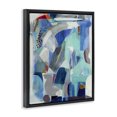 thumbnail image 2 of Stupell Industries Modern Complex Blue Layers Black Floating Frame Canvas Art, 17 x 21, by Jill Martin, 2 of 8
