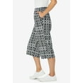 thumbnail image 5 of Woman Within Plus Size Elastic-Waist Pull-On Knit Pocket Capri Pants, 5 of 6