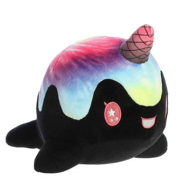 Aurora - Small Nebula Tasty Peach - 7" Space Nomwhals - Enchanting Stuffed Animal