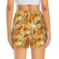 thumbnail image 4 of Goofa Pumpkin And Sunflower Printed Women 2 in 1 Running Shorts,Quick Dry Athletic Workout Shorts,High Waisted Athletic Shorts with Liner Pockets-Medium, 4 of 9