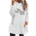 thumbnail image 1 of Bowake Sweat à Capuche Confortable pour Femmes Manches Longues Sweat à Capuche en Polaire d'Hiver avec Poches, 1 of 4
