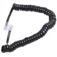thumbnail image 3 of 6piezas 9.3 Pulgada Negro RJ9 Cable Cordon de Bobina del Modem del Telefono, 3 of 5