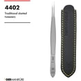 thumbnail image 2 of GERMANIKURE Precision Slanted Tip Stainless Steel Tweezers for Men & Women Facial Hair - Precision Eyebrow Tweezers, Fine Tip Professional Tweezers with Leather Case - Made in Solingen, Germany, 2 of 6