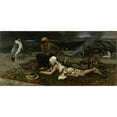 thumbnail image 3 of Mariano Fortuny Marsal 14x9 Black Modern Framed Museum Art Print Titled - Hindu Snake Charmers (ca.1869), 3 of 5