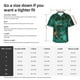 thumbnail image 5 of Balery Green Gold Glitter Camisas hawaianas de manga corta para hombre, camisas playeras de corte holgado, camisas de vacaciones con botones,Small, 5 of 7