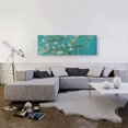 thumbnail image 2 of ARTCANVAS Branches with Almond Blossom - Teal Panoramic Canvas Art Print by Vincent Van Gogh - Size: 48" x 16" (1.50" Deep), 2 of 9