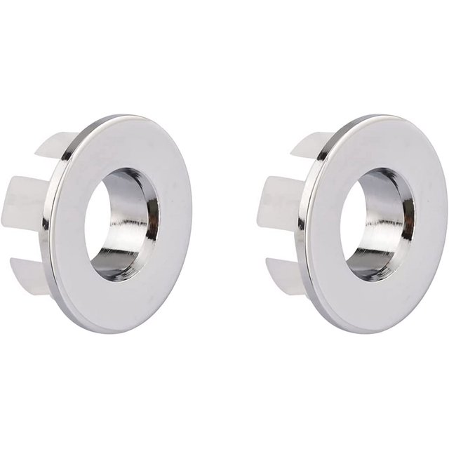 Dinheiro Embellecedor para Fregadero para Tapa de Desbordamiento de Fregadero Inserto de Latón en Agujeros Tapones Redondos Bronce