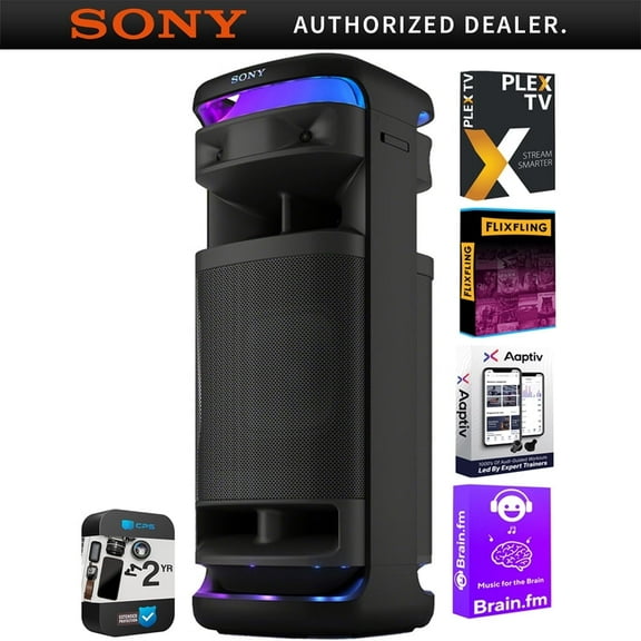 Sony SRSULT1000 X-Series Wireless Portable Bluetooth Karaoke Party Speaker Bundle with Tech Smart USA Audio Entertainment Essentials Bundle  2 YR CPS Enhanced Protection Pack|Official Sony USA Dealer