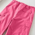thumbnail image 5 of IROINNID Cargo Pants for Women Street Streamers Low Baggy Cargo Pants Personalized Multi-pocket Elastic Feet Dance Trousers,Pink, 5 of 7