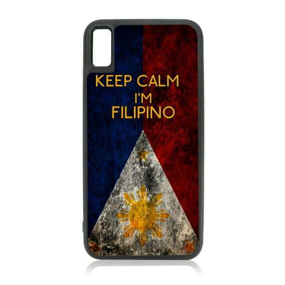 Flags Quote Keep Calm I'm Filipino - Philippines Flag Asia Asian Island Culture Flag Quotes Compatible with iPhone 11 Case Black TPU