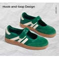 thumbnail image 4 of LUCKY STEP Retro Fashion Hook and Loop Sneakers Classic Slip on Casual Shoes,Olive Green,Womens, 4 of 10