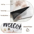 thumbnail image 5 of Watercolor Cat Front Door Rugs 2x3 ft Garland Welcome Small Rug for Entryway Non Slip Washable Bathroom Door Mat Absorbent Floor Mat for Indoor Entrance, 5 of 9