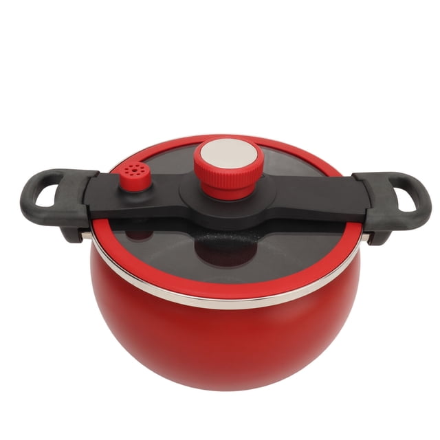 Olla a Presión de Hierro Fino Cocción Rápida Eficiente Diseño Multifuncional Científica Segura Capacidad de 7 Litros Apta para Inducción Cocina de Gas Cocina ANGGREK Otros