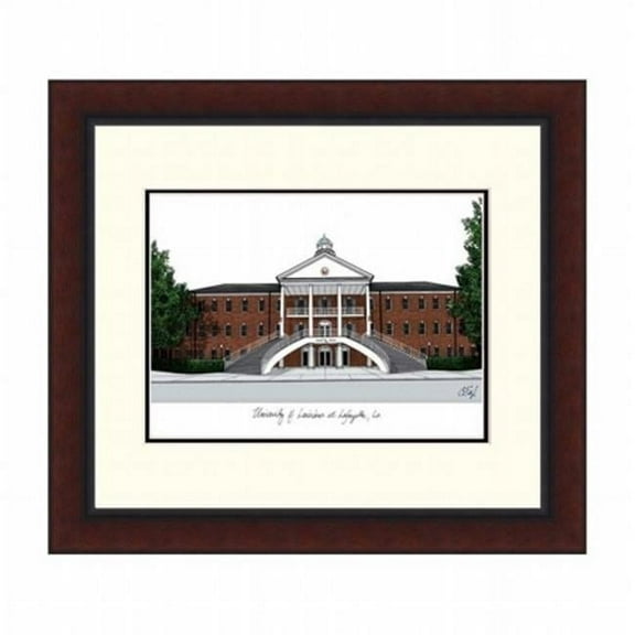 Campusimages LA993LR University of Louisiana-Lafayette Legacy Alumnus Framed Lithogrpah