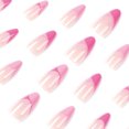 thumbnail image 3 of Fofosbeauty 24pcs Almond Fake Nails Tips, Medium Press on French Nails, Pinky In French Pinks, 3 of 8
