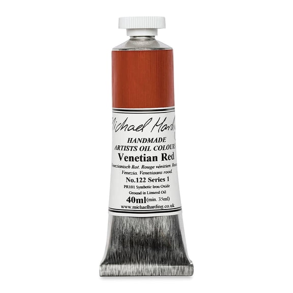 Michael Harding Artists Oil Color - Venetian Red, 40 ml tube
