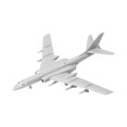 thumbnail image 1 of Escala 1/144, avión de modelo 4D bombardero avión de ataque de juguete con soporte, modelo de avión H 6K para colección SM SunniMix montar aviones, 1 of 8