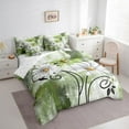 thumbnail image 3 of Erosebridal Spring Daisy Bedding Sets Queen Size,Green Gradient Graffiti Comforter Sets with Sheets,Oil Painting Bed in a Bag Queen Size,Super Cozy Room Decoration Reversible,7 Pieces, 3 of 6
