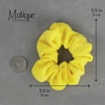 thumbnail image 5 of Motique Accessories Set of 10 Terry Hair Scrunchies Perfect for Adult Female and Girls - Yellow, 5 of 5