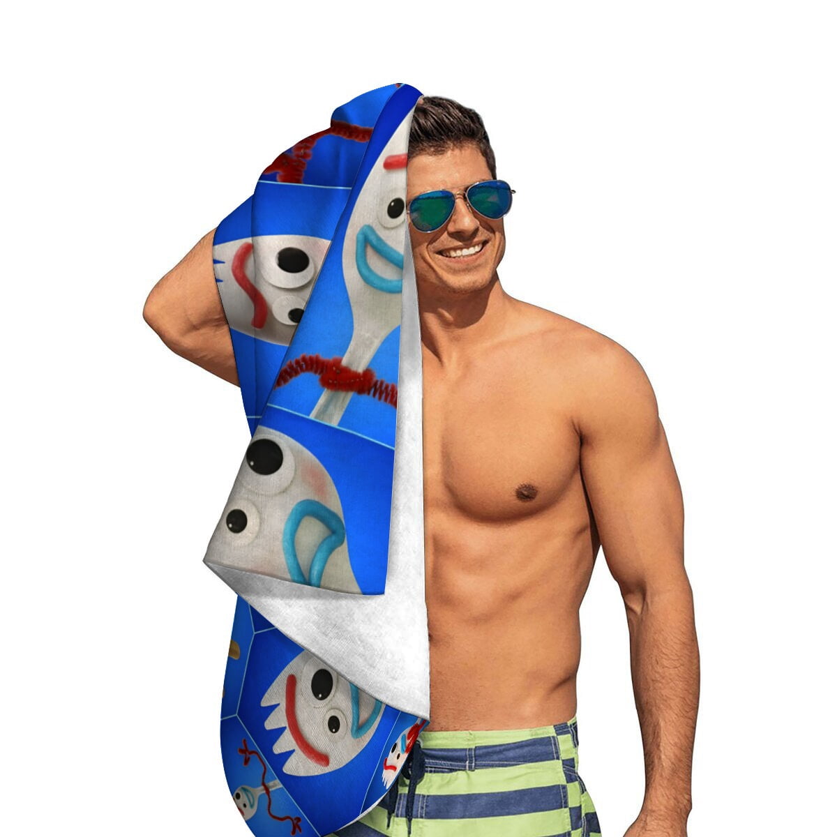 Forky Asks a QuestionGifts Beach Towel for Women Girl Birthday Inspired Fan Bath Outdoor Music Lover