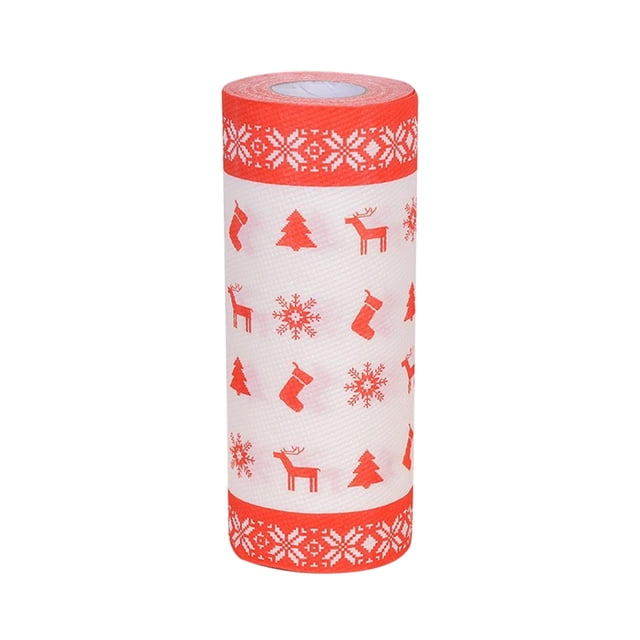 Pisexur Batería de cocina Papel absorbente de cocina con estampado navideño, papel absorbente de aceite, papel de toalla de cocina. para la cocina del hogar
