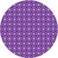 thumbnail image 1 of Ahgly Company Indoor Round Patterned Heliotrope Purple Area Rugs, 7' Round, 1 of 6
