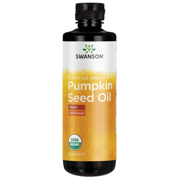 Swanson Certified Organic Extra Virgin Pumpkin Seed Oil 16 fl oz Liquid