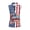 American Flag Pattern, variant on HUIACONG Workout Tank Tops, Casual Sleeveless Golf Tennis Shirts for Sports Athletic, Skin Friendly Lightweight Women's Sleeveless Golf Shirt