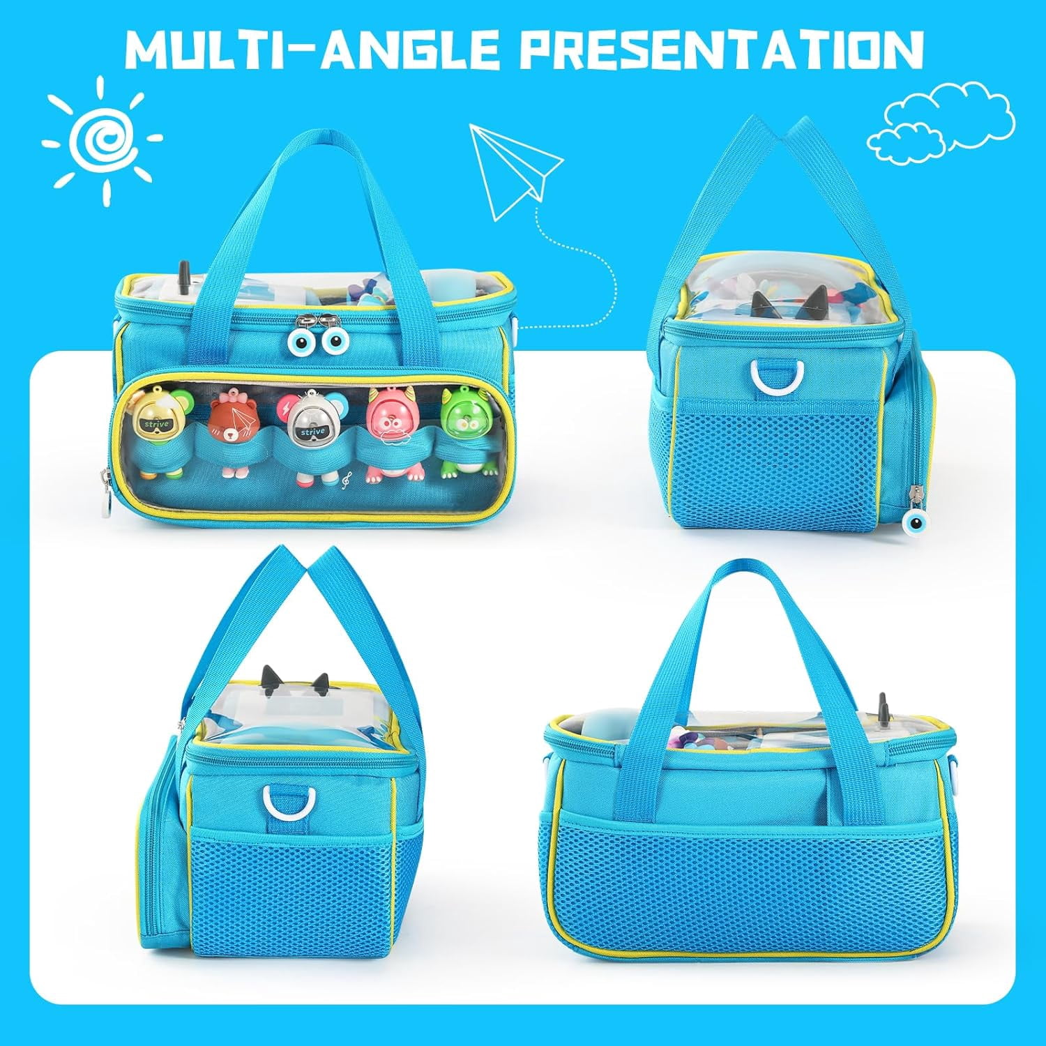 Carrying Case for Toniebox, Storage Carrier Bag for Tonie Characters with Shoulder Strap and Handle