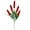 Red_Base#892, variant on Artificial Flocking Dog Tail Grass Set | High Simulation Plastic Greeneries | 5 Stems Adjustable Branches | Realistic Matte Colors - Indoor Outdoor Home Garden Mall Decoration | 53cm | 2 Pack