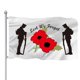 thumbnail image 1 of Lest We Forget Flag, Remembrance Sunday Veterans Memorial Day Flag for Veterans Memorial Day, Large Remembrance Day Flag Polyester for War Heroes Sold, 1 of 5