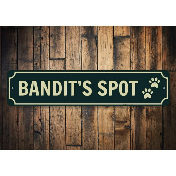 Pets Spot Novelty Decor, Metal Wall Sign - 4x18 Inches