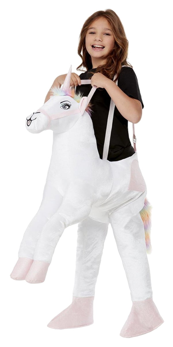 Piggyback Unicorn Kids Fancy Dress Fantasy Animal World Book Day Childs Costume 