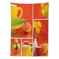 thumbnail image 3 of Ambesonne Coffee Tablecloth Rectangular Table Cover, Coffee Cups Tulips Apples, 60"x84", Red Yellow Green, 3 of 4