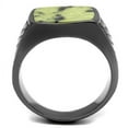 thumbnail image 4 of Anillo Color Negro Para Hombres de Acero Inoxidable con Jade en Topaz, 4 of 4