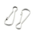 thumbnail image 2 of Unique Bargains Lanière en Acier Inoxydable Clips à Ressort Argentés 23 x 8mm 100 Pcs, 2 of 4