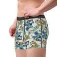 thumbnail image 3 of Kdxio Men's Boxer Briefs with Dinosaurs And Leaves Print - Comfortable and Breathable Underwear for Everyday Wear, 3 of 7