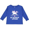 thumbnail image 3 of Inktastic Mawmaw Loves Me Girls Grandchild Unicorn Girls Long Sleeve Toddler T-Shirt, 3 of 5