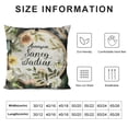 thumbnail image 5 of Orinice  Eucalyptus Leaves Throw Pillow Covers, Green Leaves Be A Light for All to See Spring Cushion Case Decoration for Sofa Couch, 5 of 5