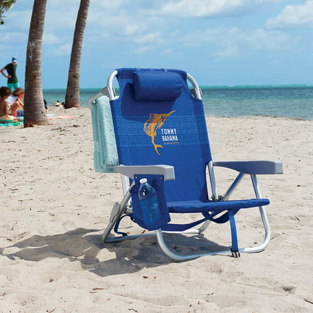 Tommy Bahama Backpack Beach Chair Blue (Beach Chairs With Wheels Best Price)
