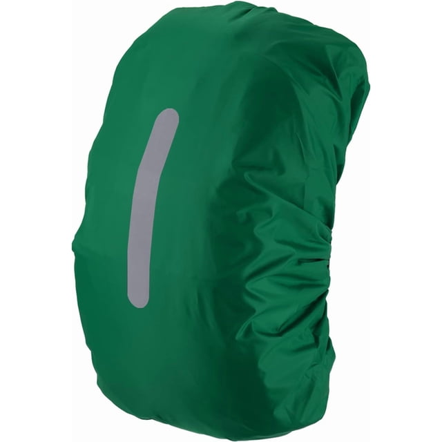 Waterproof Backpack Rain Cover, Non-Slip Cover with Vertical Reflective Strap Stay Dry for Hiking, Camping, Hunting