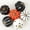 A, variant on Halloween Decorations Indoor - Set of 6 Halloween Pumpkin Decor - Black White and Orange Pumpkins Artificial Pumpkins for Crafts Fall Decorations for Home Halloween Thanksgiving Decor