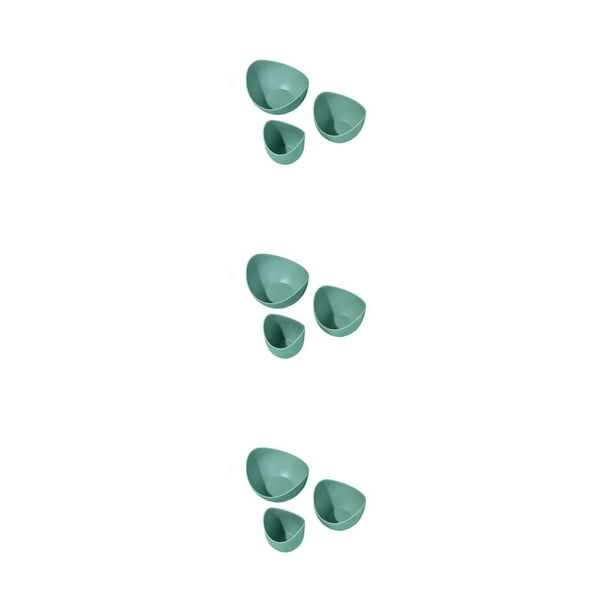 Matsuzay 3 piezas platos de frutos secos cocina plástico gran apertura semillas platos de ensalada bandejas apilables hogar galleta gelatina cuencos Type1 NO1
