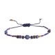 thumbnail image 1 of Nvzi Pulseras de cuentas de piedra hechas a mano para mujer, lindas cuentas de piedra de semilla, pulsera de cuerda ajustable, regalos de joyería de playa de verano, azul oscuro, 1 of 5