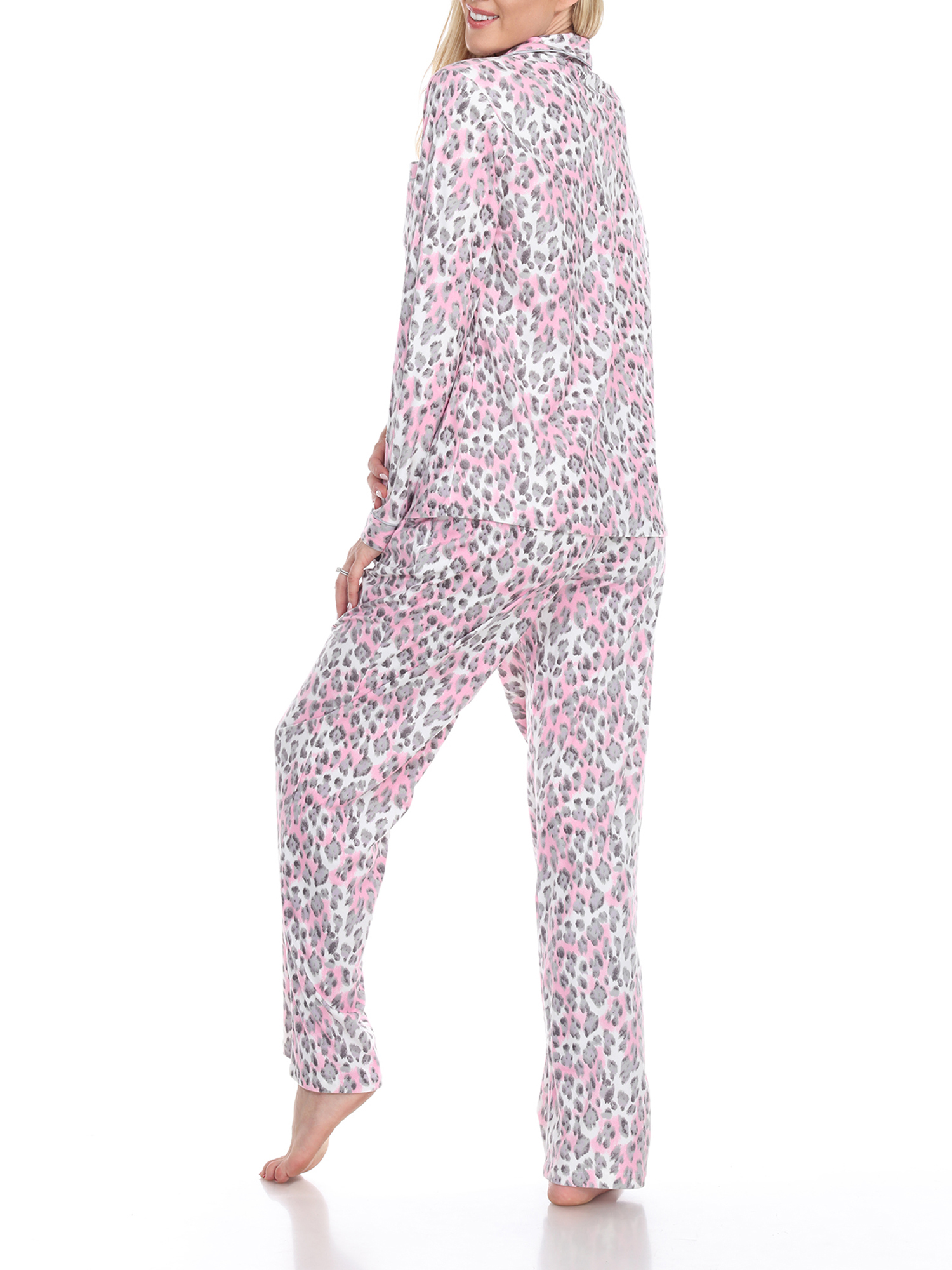 White Mark Women's Pajama Set - Extended Sizes - image 3 of 4