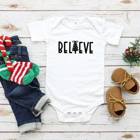 

Believe Tree Baby Onesie