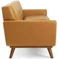 thumbnail image 1 of Modway Engage Top-Grain Leather Living Room Lounge Sofa in Tan, 1 of 5