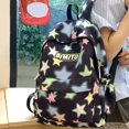 Aixig Nylon Kawaii Star Backpack Large Capacity Women Schoolbag Preppy