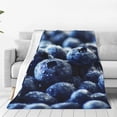 thumbnail image 1 of Balery Blueberry Manta de Felpa Suave y Acogedora – Cobija de Franela Aterciopelada para Cama, Lavable y Cálida para Sofá, Mascotas, Transpirable-60"x50", 1 of 7