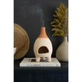 thumbnail image 4 of IVORY-DIPPED TABLETOP CLAY CHIMINEA INSENSE BURNER, 4 of 4
